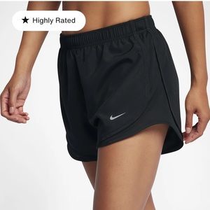 Black Nike running shorts